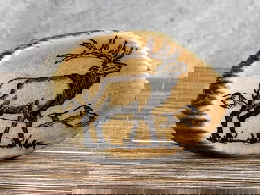 Montana Elk Horn Belt Buckle