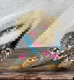 Alaska Inuit Eskimo Beaded Dance Mukluks