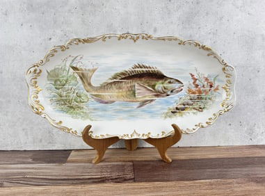 T&V Tressemanes & Vogt Porcelain Fish Platter