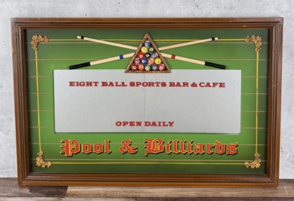 Eight Ball Sports Bar Cafe Billiards Mirror