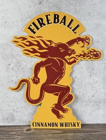 Fireball Cinnamon Whisky Sign