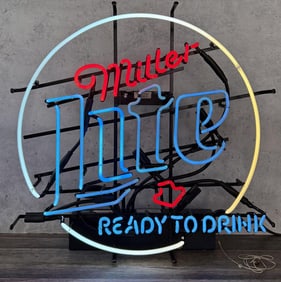 Miller Lite Ready to Drink Beer Neon Sign