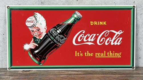 Coca Cola Porcelain Sign