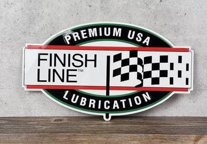 Finish Line Lubrication Sign