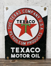Texaco Motor Oil Sign
