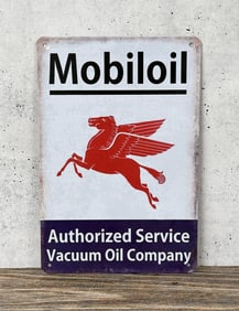 Mobiloil Authorized Service Sign