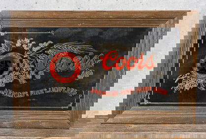 Adolph Coors Beer Mirror Sign