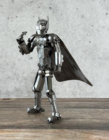 Found Object Nut and Bolt Batman Figure