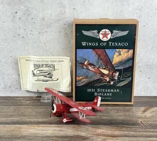 1931 Stearman Biplane Texaco Plane