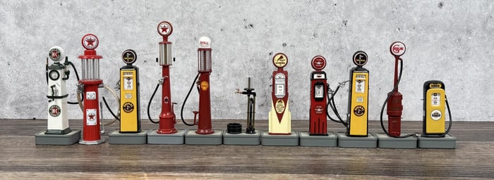 Danbury Mint Gas Pumps