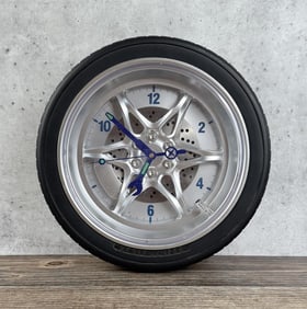 Tire Rim Clock