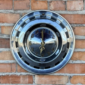 Dan Wilson Chevrolet Hubcap Clock