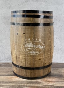 Oak Golf Course Barrel Trash Can