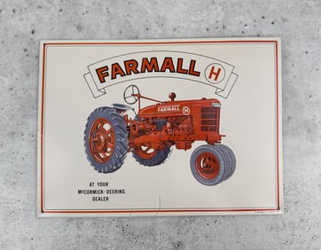 McCormick Farmall H Tractor Sign