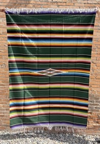 Mexican Wool Serape Saltillo Blanket