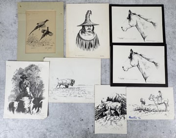 Group Of Montana Artist Engravings