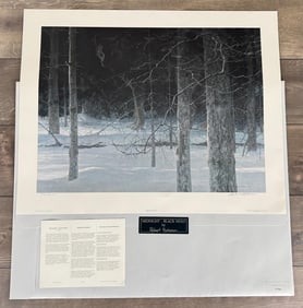 Robert Bateman Midnight Black Wolf Print