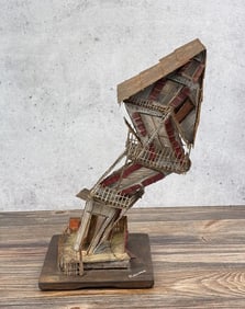 Koziana Folk Art Matchstick House Sculpture