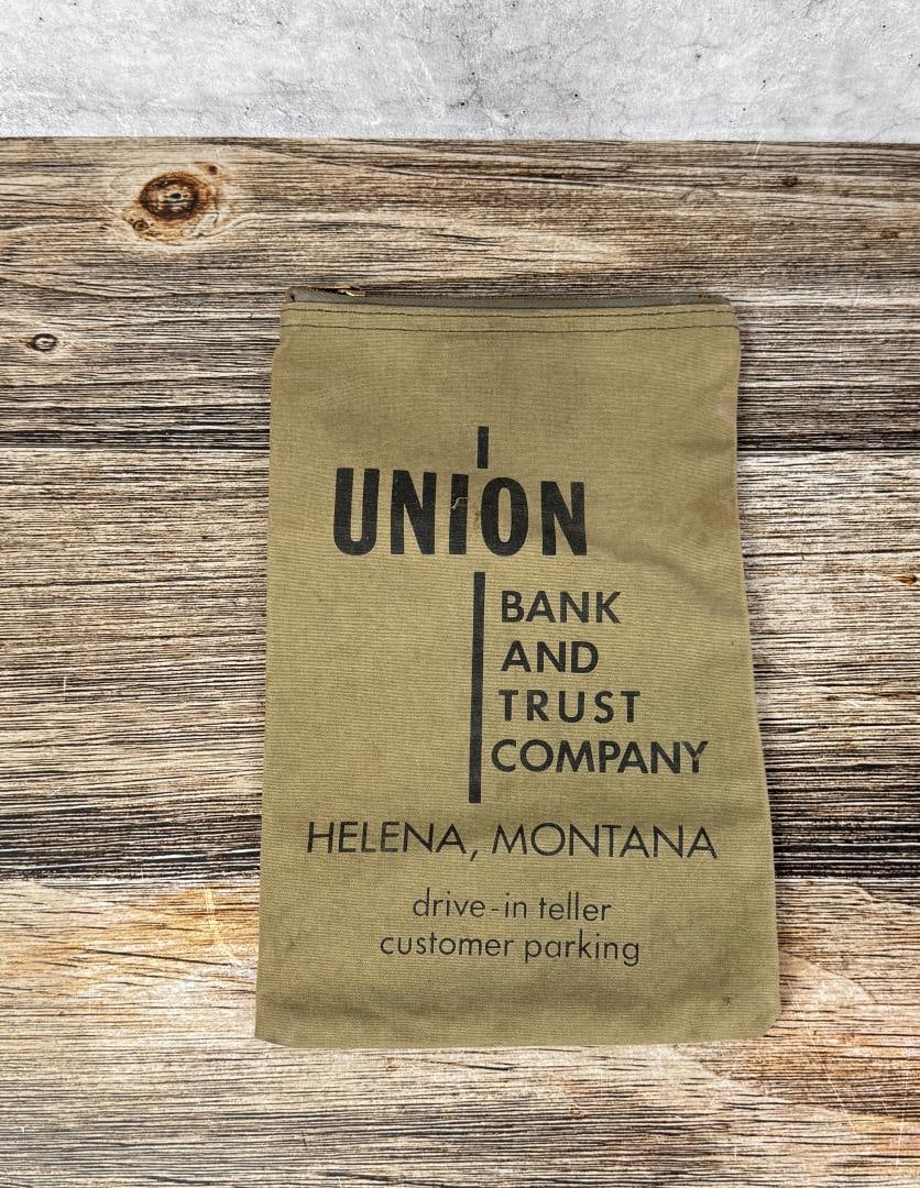 Helena Montana Bank Bag: Union Bank And Trust Company. 11 1/2" by 7"