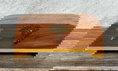 Glacier Park Souvenir Cedar Jewelry Box