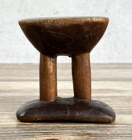 Ethiopia Carved Wood Tribal Headrest