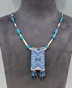 Native American Indian Beaded Medicine Bag