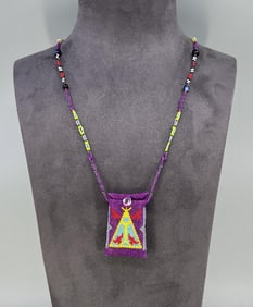 Native American Indian Beaded Medicine Bag