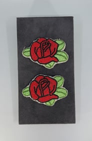 Native American Indian Beaded Rose Barrettes