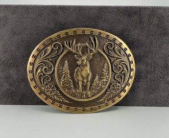 Montana Silversmiths Brass Cowboy Belt Buckle