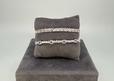 Group of Sterling Silver Bracelets