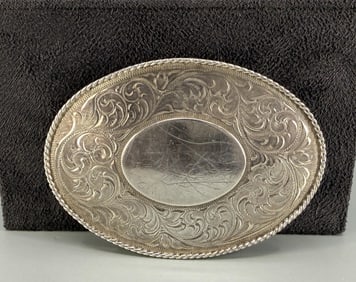 Edward H. Bohlin Sterling Silver Belt Buckle