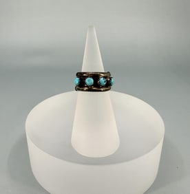 Navajo Sterling Silver Turquoise Ring