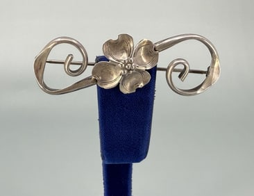 Stuart Nye Sterling Silver Dogwood Brooch