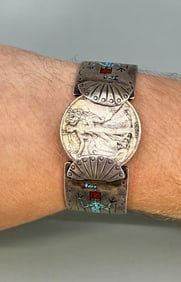 Thomas Singer Navajo Sterling Cuff Bracelet