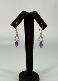 Sterling Silver Amethyst Earrings
