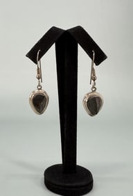 Hematite Sterling Silver Dangle Earrings