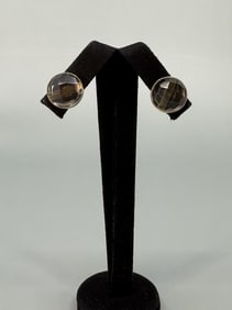 Smokey Quartz Sterling Silver Earrings