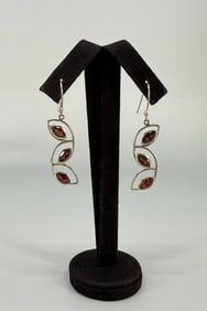 Sterling Silver Garnet Earrings