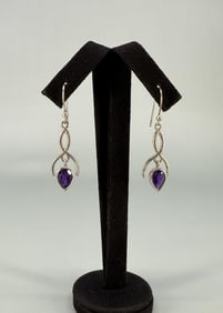 Sterling Silver Amethyst Earrings