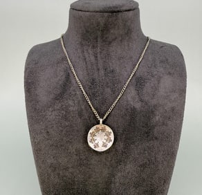 Benny Pinto Navajo Silver Basket Necklace