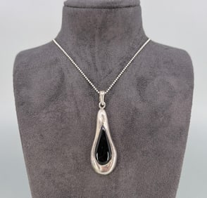 Barse Sterling Silver Onyx Necklace