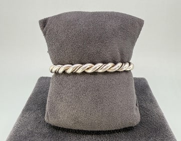 Navajo Sterling Silver Twisted Bracelet