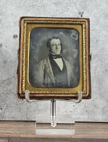 Antique Daguerreotype Photo In Case New York