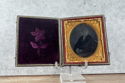 Antique Ambrotype Photo In Case