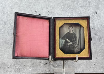 Antique Daguerreotype Photo In Case