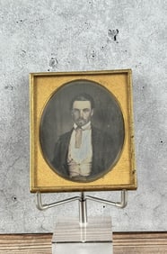 Antique Daguerreotype Photo Fancy Bowtie