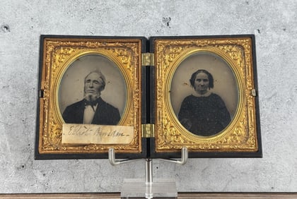 Double Daguerreotype Photo Thermoplastic Case