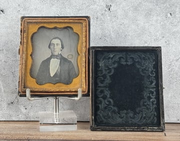 Antique Daguerreotype Photo In Case