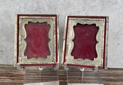 Double Daguerreotype Silver Plate Case