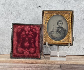 Named Post Mortem Baby Ambrotype Photo